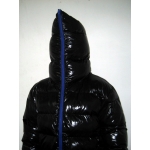 New shiny nylon winter jacket down jacket size L/XL blue
